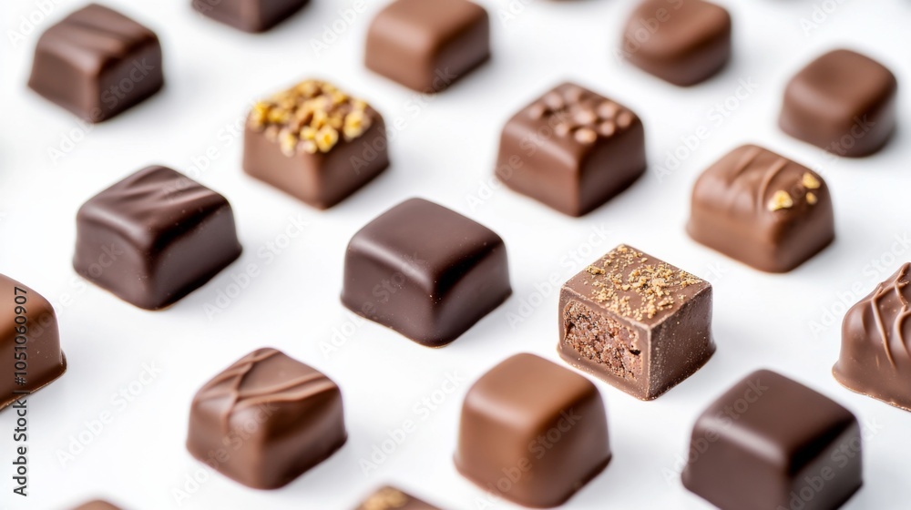 Assorted Chocolates with Artistic Presentation Assorted Chocolates with Artistic Presentation