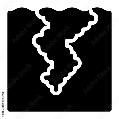 whirlpool glyph icon