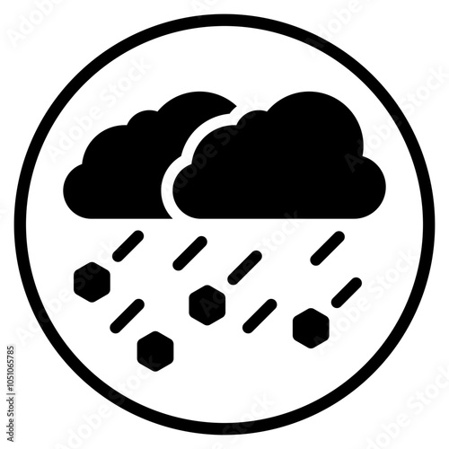 hail glyph icon