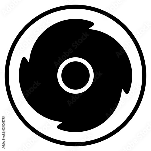 hurricane glyph icon