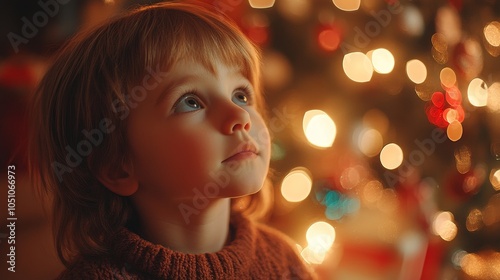 Happy children in the holiday room on Christmas Eve, surrounded by colorful decorations and a joyful atmosphere, captured the excitement and warmth of the holiday season