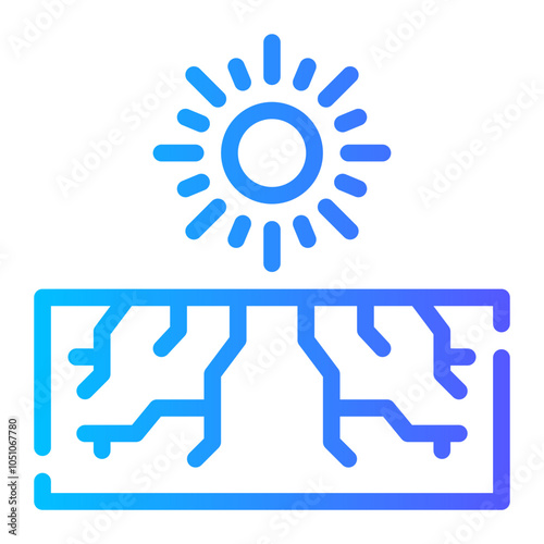 drought gradient icon