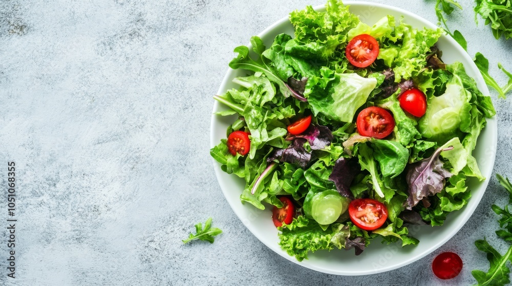 Fresh and Vibrant Salad with Crisp Vegetables Fresh and Vibrant Salad with Crisp Vegetables