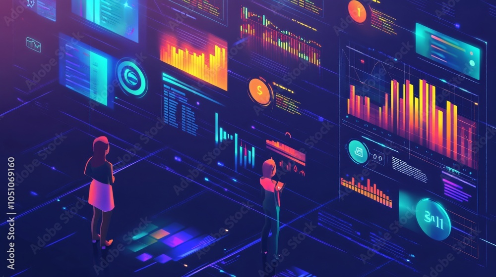 Fototapeta premium Data Analysis and Visualization Business Intelligence and Data Science