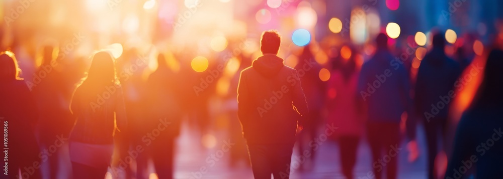 People celebrating Thanksgiving Day. Blurred holiday background People celebrating Thanksgiving Day. Blurred holiday background