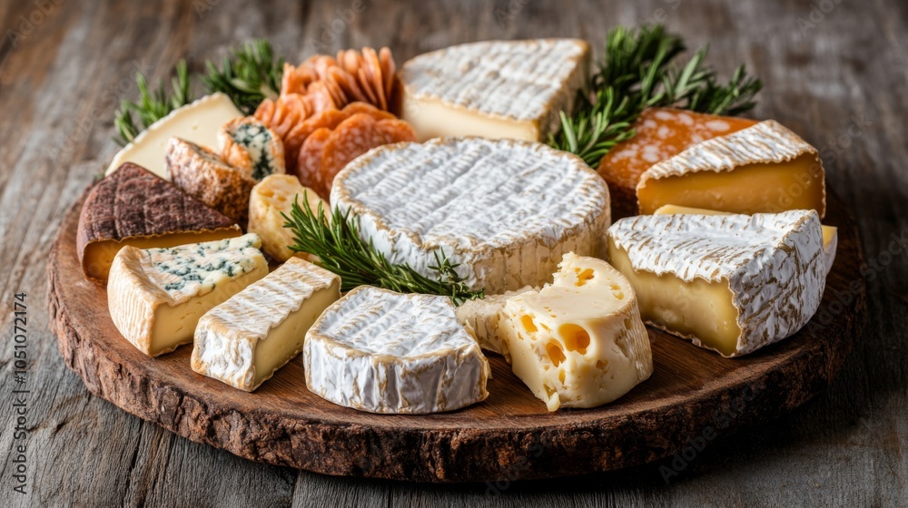 Elegant Cheese Platter with Artistic Presentation Elegant Cheese Platter with Artistic Presentation