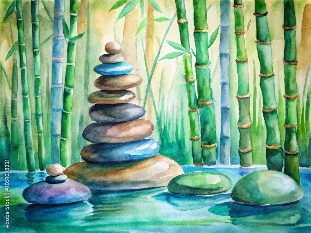 Bamboo painting discount