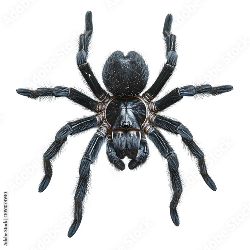 Realistic Spider on Transparent Background