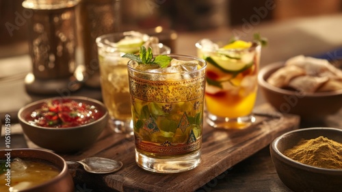 Seasonal Beverages in a Rustic Setting