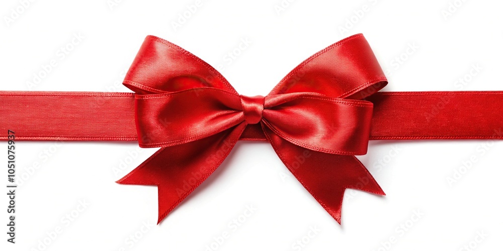 Vibrant red ribbon for gift wrapping Vibrant red ribbon for gift wrapping