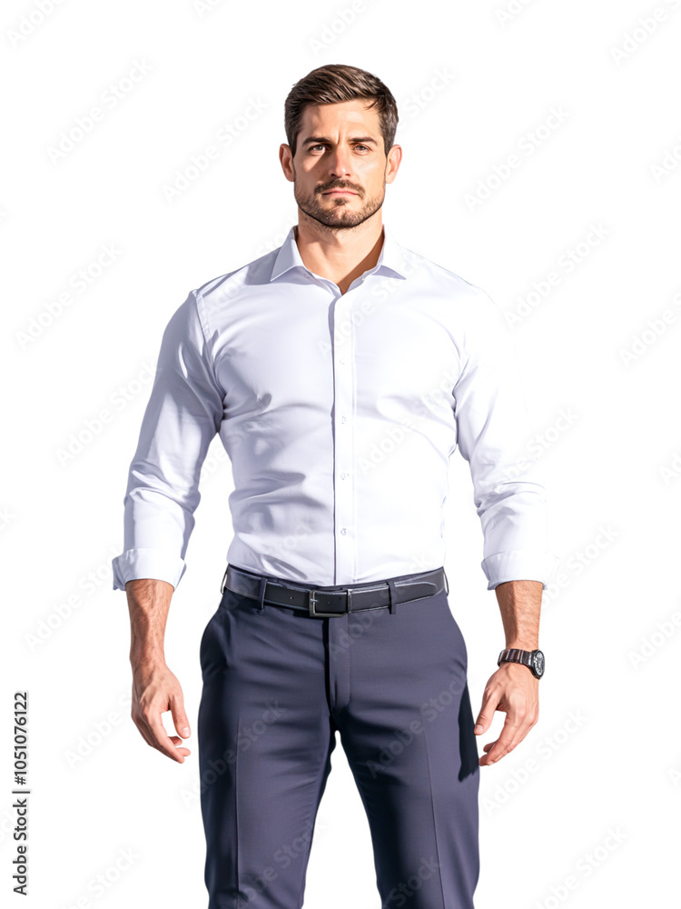 Professional Man in White Dress Shirt and Dark Pants Professional Man in White Dress Shirt and Dark Pants