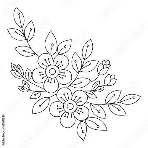 vector background flower art design