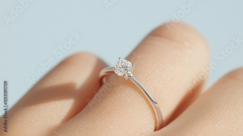 Solitaire Diamond Engagemen...