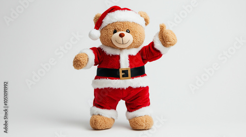 Santa Teddy Thumbs Up