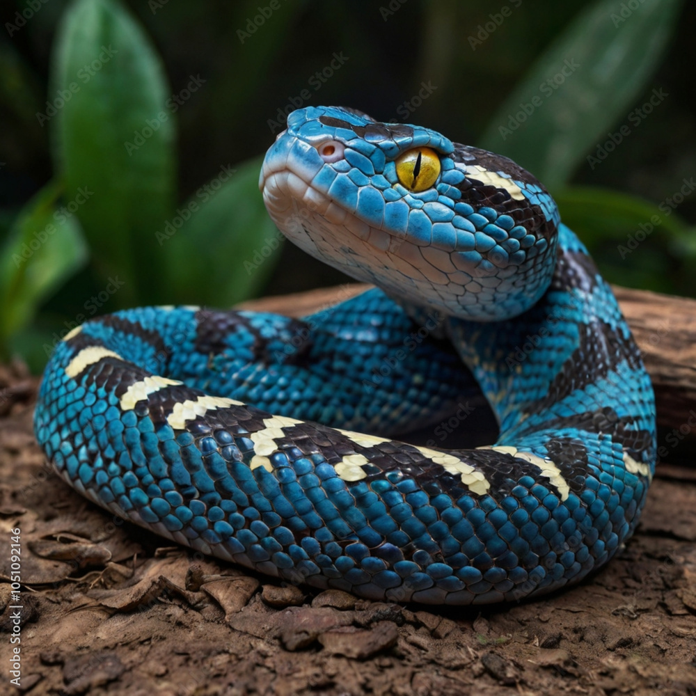 Obraz premium snake in the grass