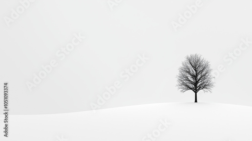 Solitude in a Winter Landsc...