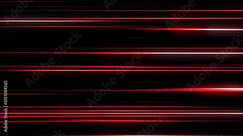 Abstract red comic light speed lines glow animation on black background
