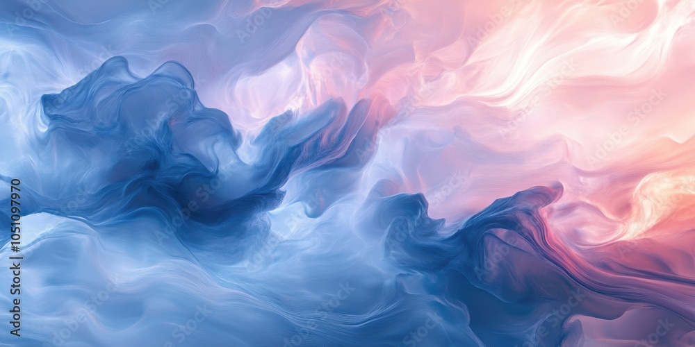 Abstract pink and blue wavy background. Abstract pink and blue wavy background.