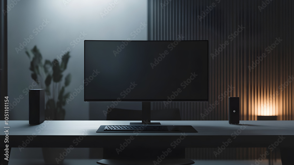 A mockup setup of a computer screen A mockup setup of a computer screen