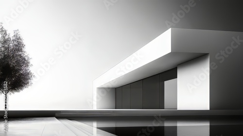 Wallpaper Mural Minimalist architecture. architecture modern. Ultra realistic. Photorealistic Torontodigital.ca
