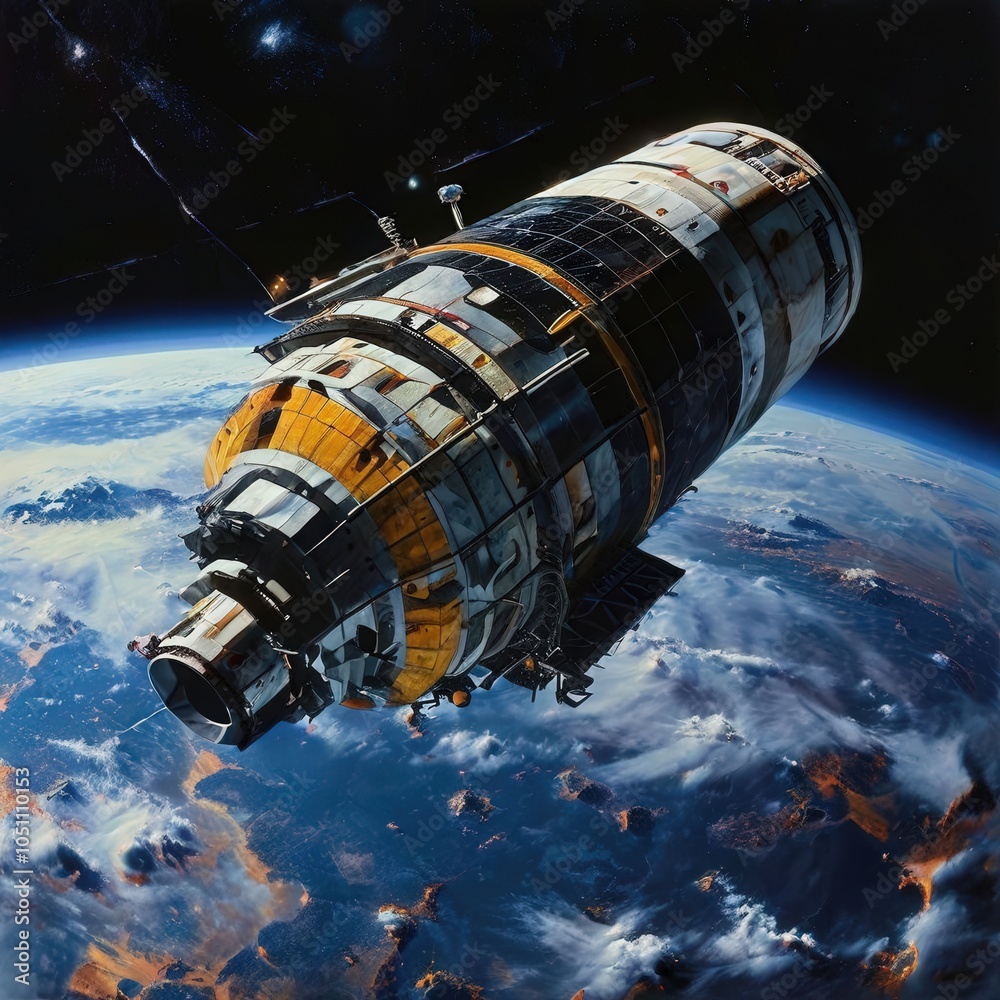 the AI Image Generator, Space telescope orbiting planet earth the AI Image Generator, Space telescope orbiting planet earth