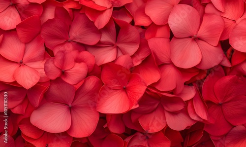 Detailed shot of vibrant red Catharanthus roseus flowers, Generative AI photo