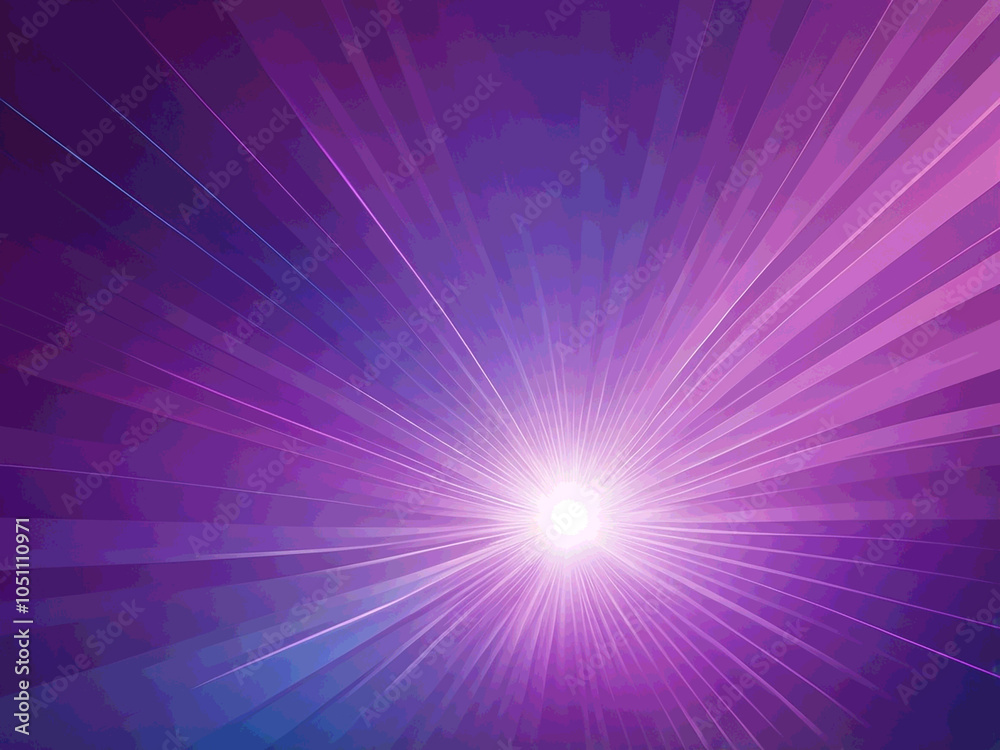 Fototapeta premium abstract blue, mauve and purple background with rays neon shades and a gradient mesh