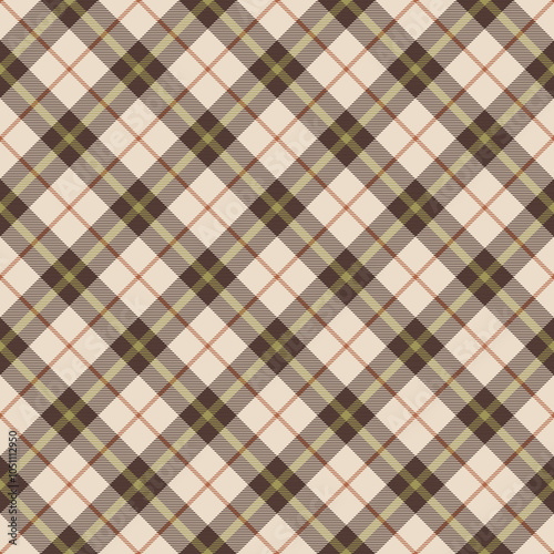 Plant Lady Plaid Check Seamless Pattern - Cute plaid check repeating pattern design