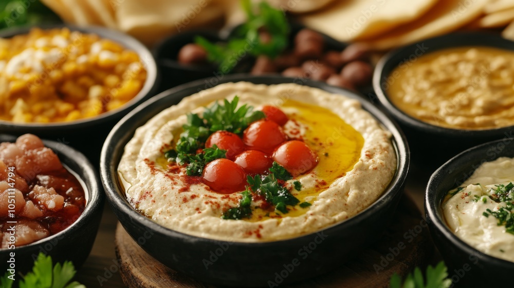 Fresh Eastern Dips and Sauces with Natural Ingredients