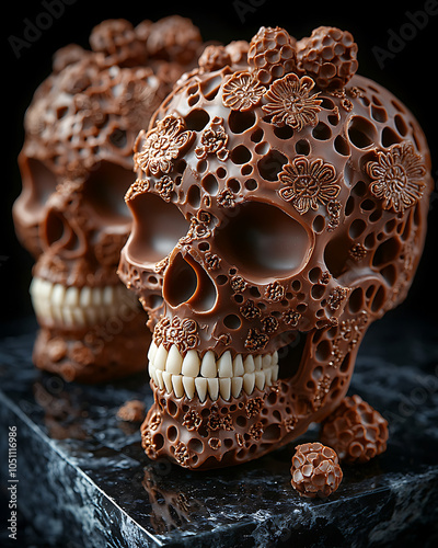 skull and chocolate
