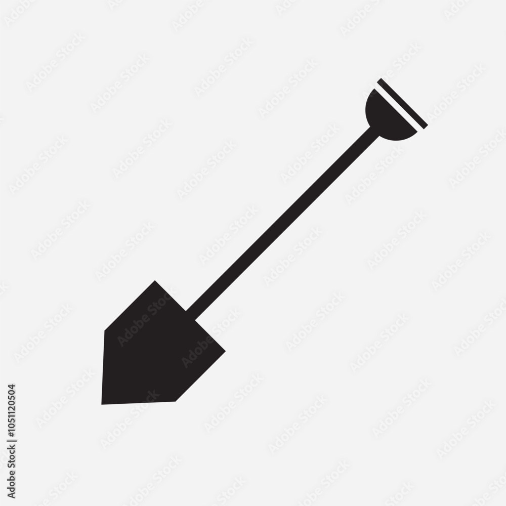 shovel icon. shovel vector in white background. vector illustration. shovel icon. shovel vector in white background. vector illustration.