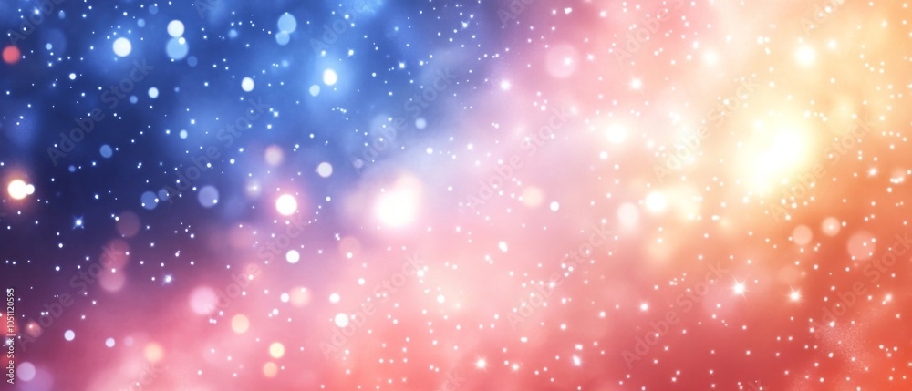 Obraz premium Abstract Background with Blurry Lights and Sparkles
