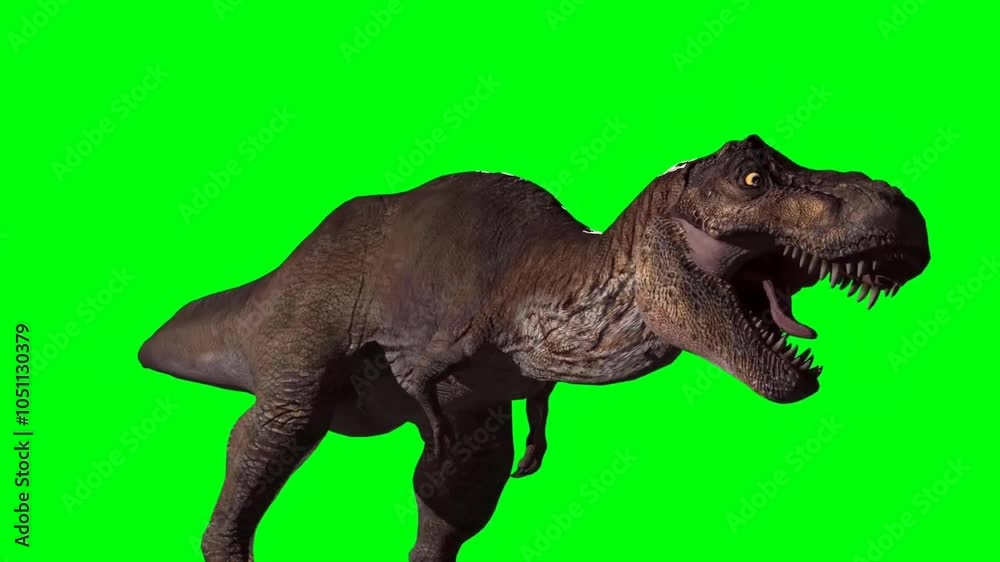 Tyrannosaurus Rex Roaring On Green Screen 19 Tyrannosaurus Rex Roaring On Green Screen 19