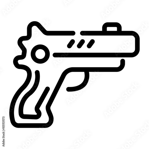 gun Line Icon