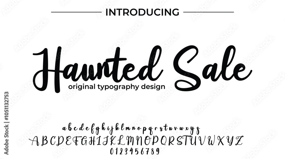 Haunted Sale Font Stylish brush painted an uppercase vector letters, alphabet, typeface Haunted Sale Font Stylish brush painted an uppercase vector letters, alphabet, typeface