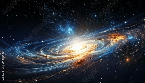 A galaxy filled with dark matter particles