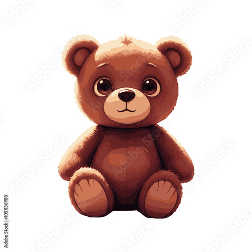 teddy bear cartoon vector illustration