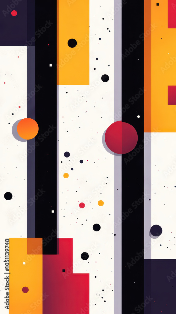 vibrant abstract composition featuring geometric shapes and colorful circles, creating dynamic visual experience. interplay of colors evokes sense of energy and creativity vibrant abstract composition featuring geometric shapes and colorful circles, creating dynamic visual experience. interplay of colors evokes sense of energy and creativity