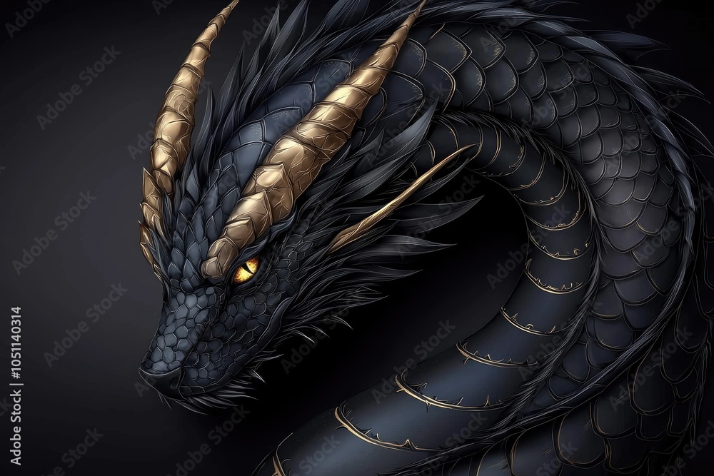 Dragon imagery: picture illustrating dragon with its characteristic ...
