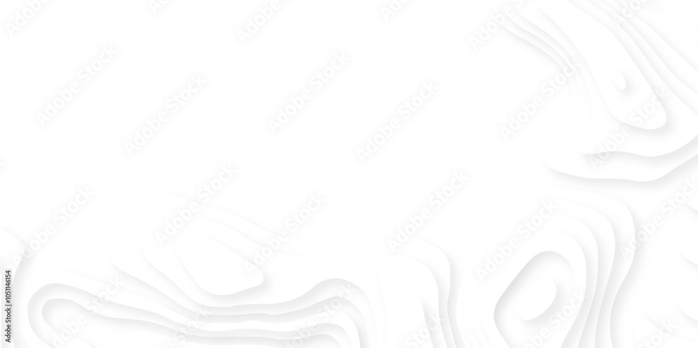 Abstract White Paper cut background. Modern 3d Paper cut background. Abstract white background with paper cut out layers. 3d realistic design.