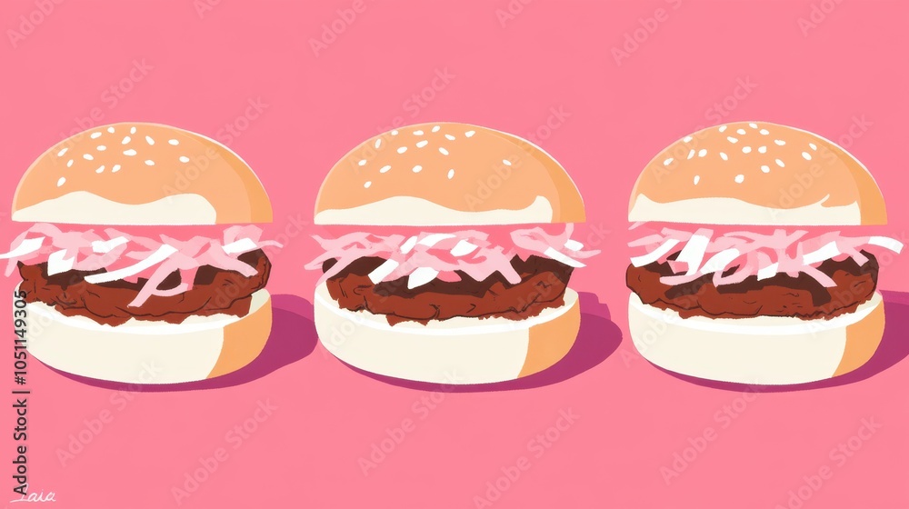 A tempting view of pulled pork sliders topped with coleslaw, served on soft brioche buns, showcasing their deliciousness. A tempting view of pulled pork sliders topped with coleslaw, served on soft brioche buns, showcasing their deliciousness.