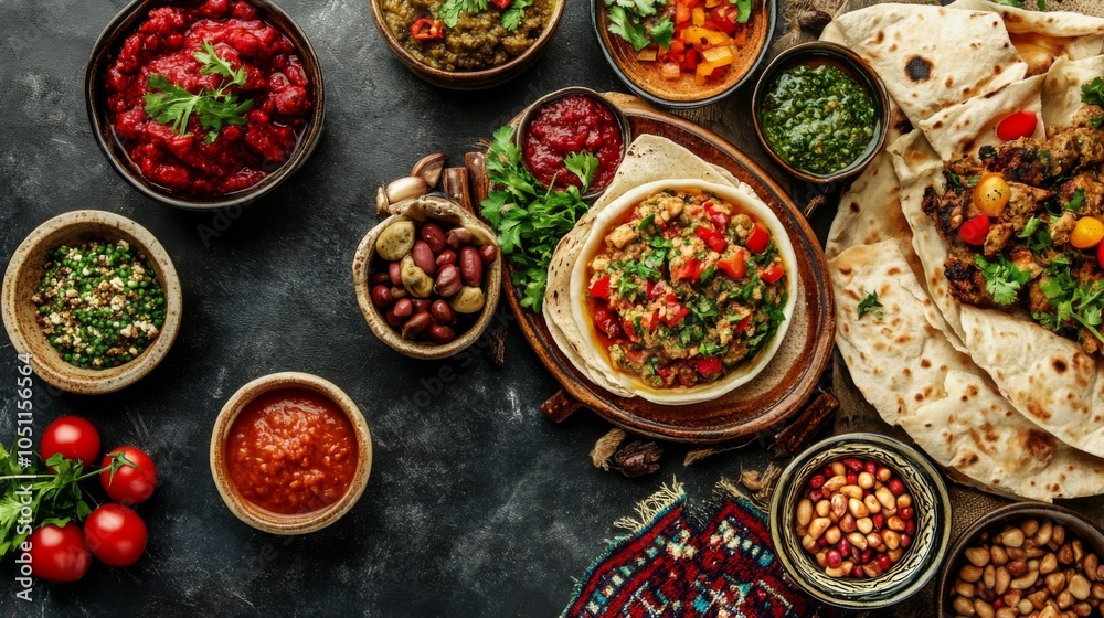 Authentic Eastern Food with Creative Plating and Textures Authentic Eastern Food with Creative Plating and Textures