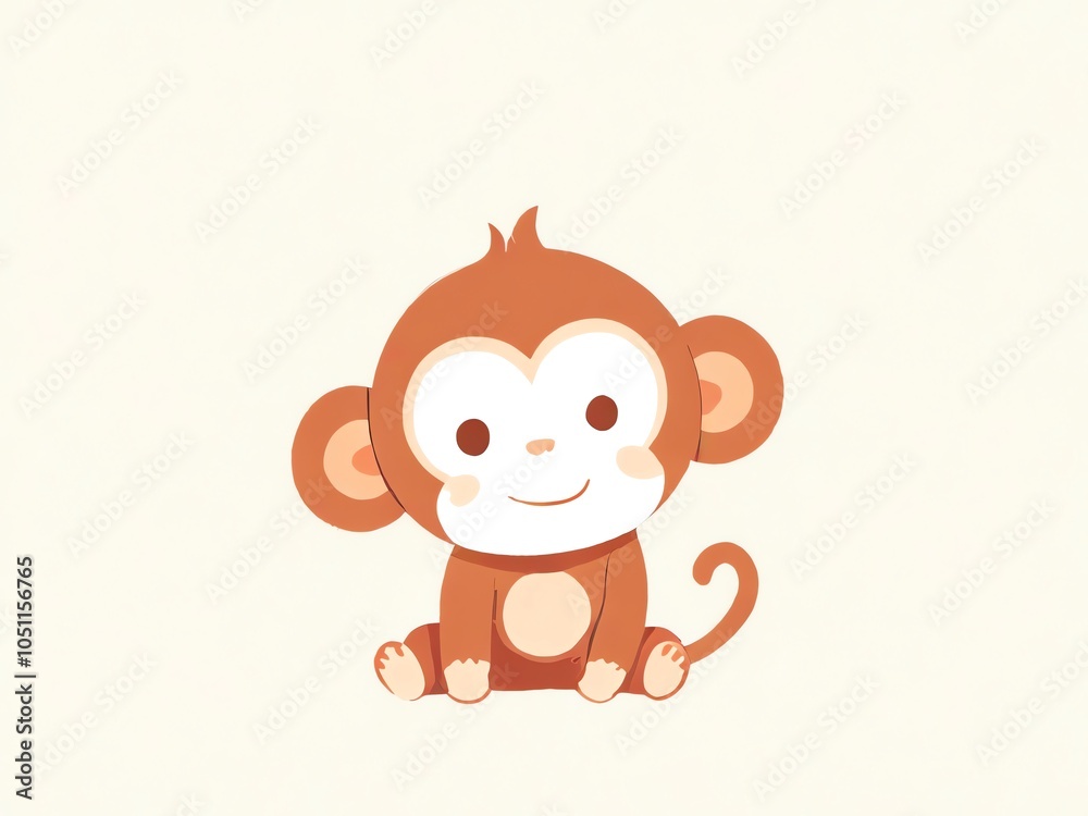 Cute Cartoon Monkey Cute Cartoon Monkey