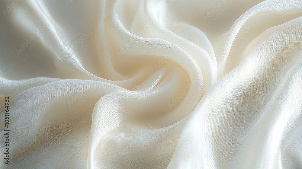 Obraz premium Creamy Silk Fabric Texture - Abstract Background