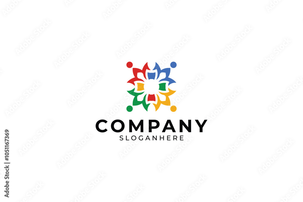 Obraz premium Community People Logo