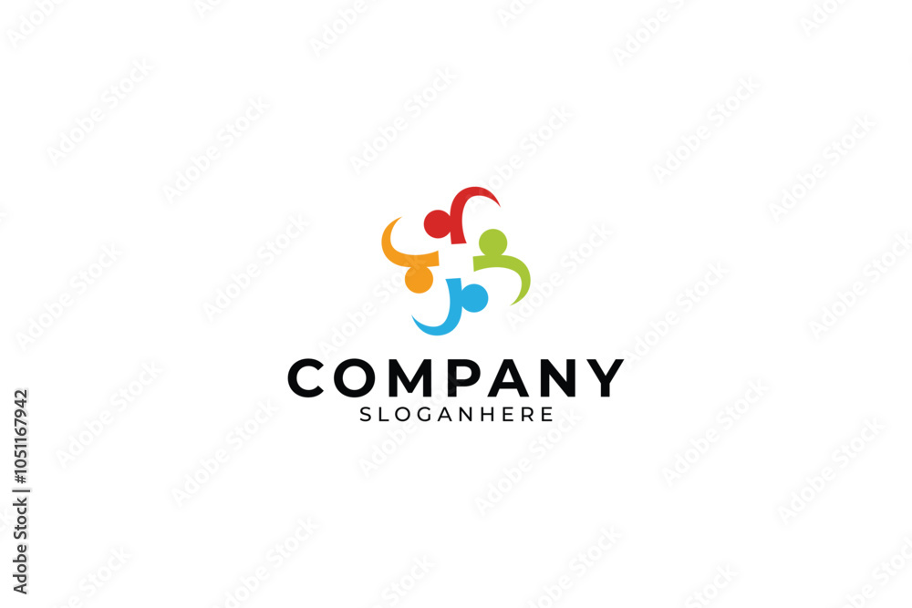 Obraz premium Community People Logo