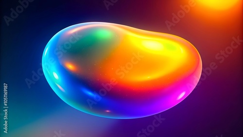 Smooth Gradient Glowing Colorful Blob with Vibrant Blend for Modern Abstract Design