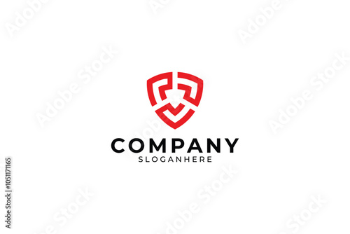 Free Download Letter V Shield Logo - GFXLoad