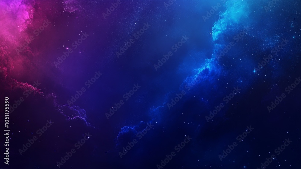 Fototapeta premium A vibrant cosmic background featuring deep blues and purples, ideal for digital designs.