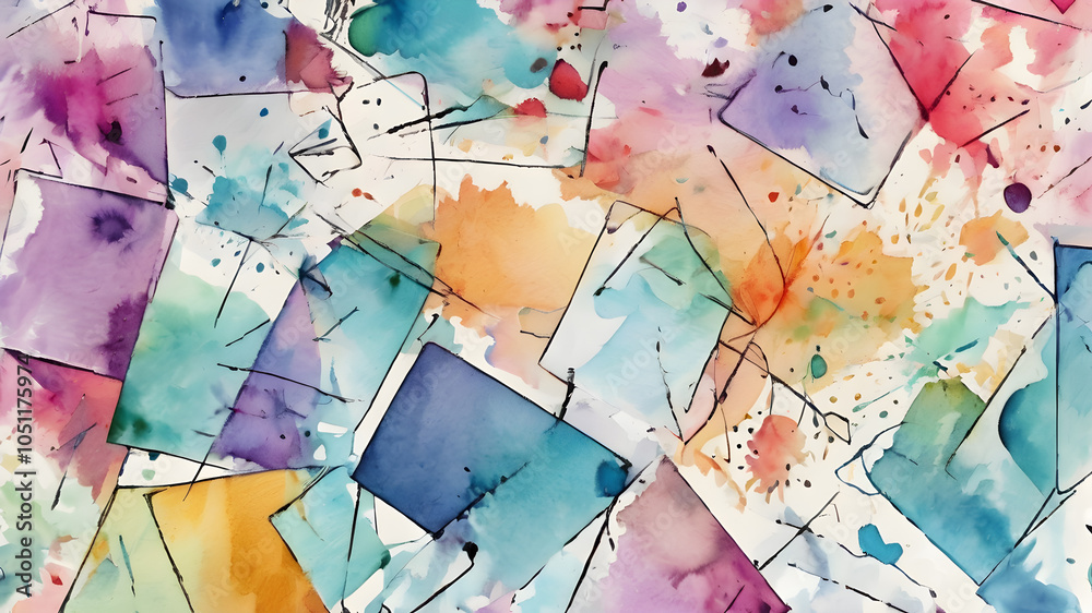 Fototapeta premium Abstract geometric background. Abstract Modern geometric Backgrounds.. AI generated image